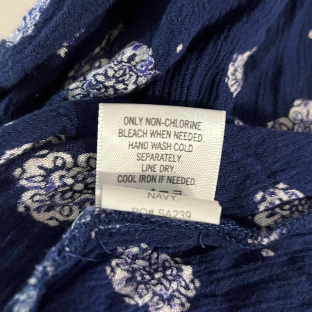 Blue Rain Navy Patterned Camisole - image 6